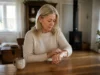Quelle fréquence cardiaque normale par tranche d’âge ? femme mesurant son pouls à la maison pour observer la fréquence cardiaque normale en fonction de l'âge