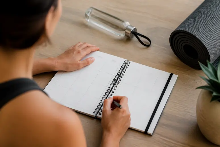 Planning hebdomadaire pour organiser ses séances de Pilates au mur à la maison