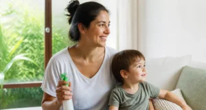 DEET anti-moustique en famille : quel danger avant 2 ans ? Conseils de deet moustique sécurité famille pour protéger les enfants à la maison