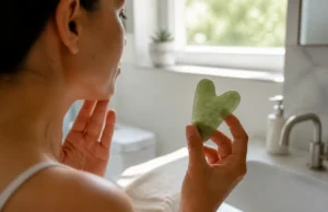 Gua sha visage : le risque d’hématomes et de pétéchies Utilisation d'un gua sha danger visage pour le massage de la peau